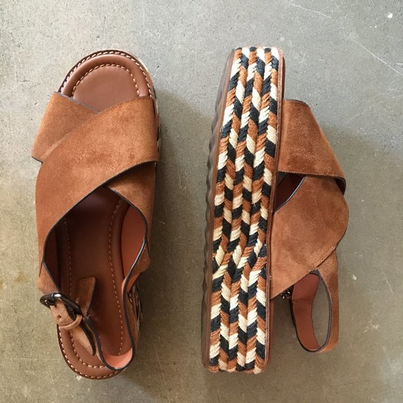 Coach sandals platforms/wedges size 11 - Picture 1 of 15